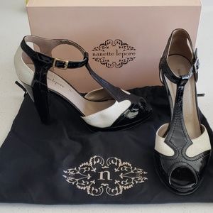 Nanette Lepore T Strap Saddle Heel